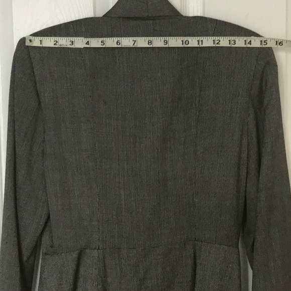 Vintage 90s Oversize Big Shoulder Long Lt Jacket - Picture 5 of 13